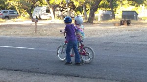 Back at camp Coconut #2 tried to give instructions to a belligerent 5 year old. 